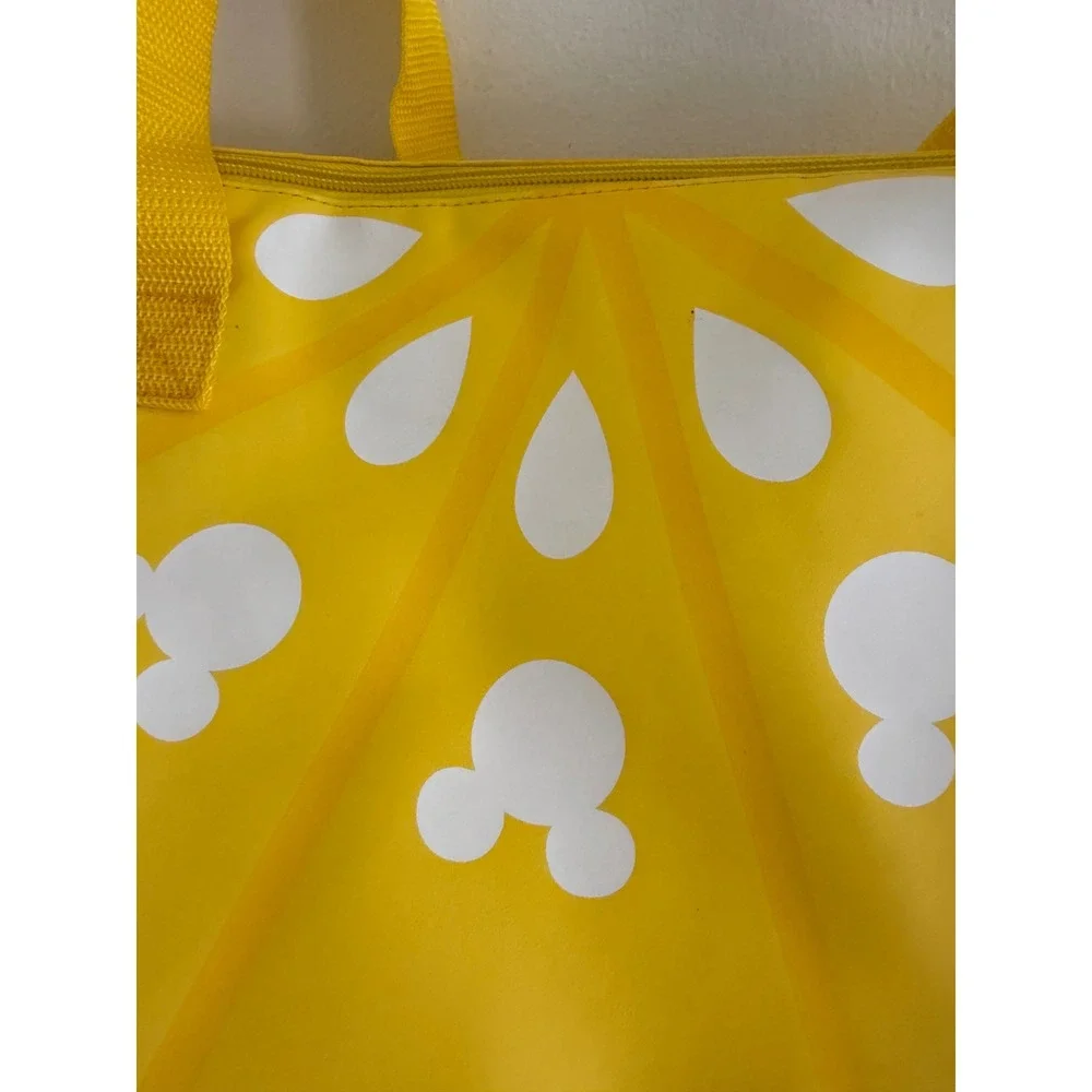 Disney Mickey Mouse Lemon Wedge Insulated Cooler Bag Yellow Citrus Picnic Tote‎